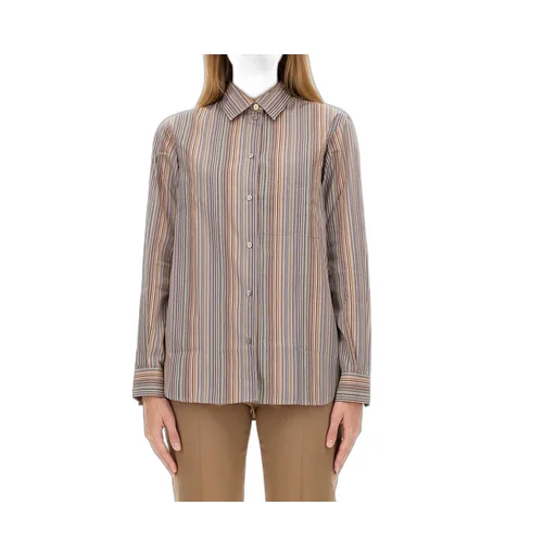 Paul Smith Signature Stripe Curved Hem Shirt