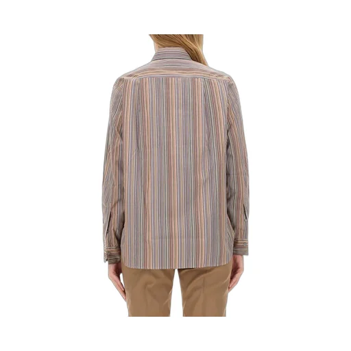 Paul Smith Signature Stripe Curved Hem Shirt