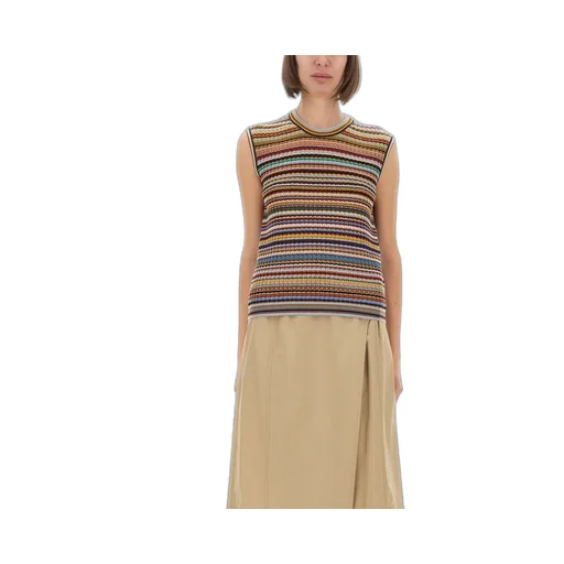 Paul Smith Striped Ribbed Top