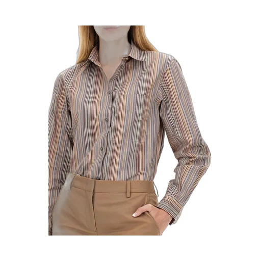 Paul Smith Signature Stripe Curved Hem Shirt