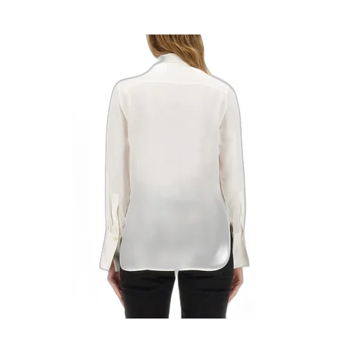 Paul Smith Curved Hem Button-Up Tie Shirt