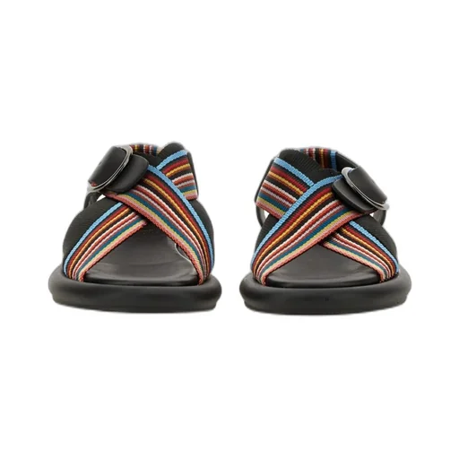 Paul Smith Stripe Detailed Open Toe Sandals