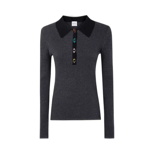 Paul Smith Embroidered Button Knitwear
