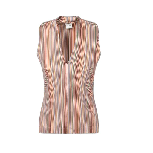 Paul Smith Signature V-Neck Striped Vest