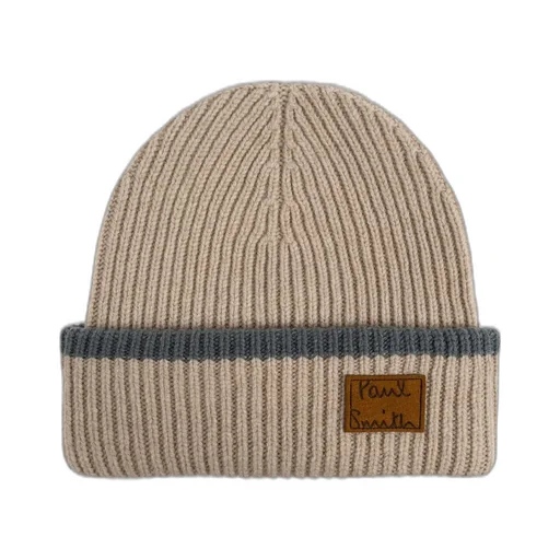 Paul Smith Logo Patch Beanie Hat