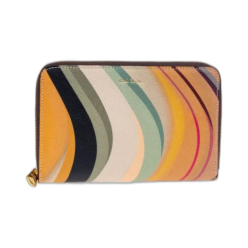 Paul Smith Leather Wallet With Printed Logo