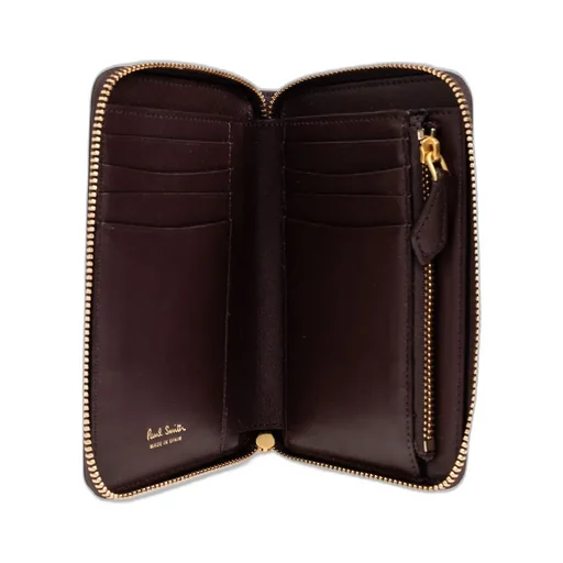 Paul Smith Leather Wallet With Printed Logo