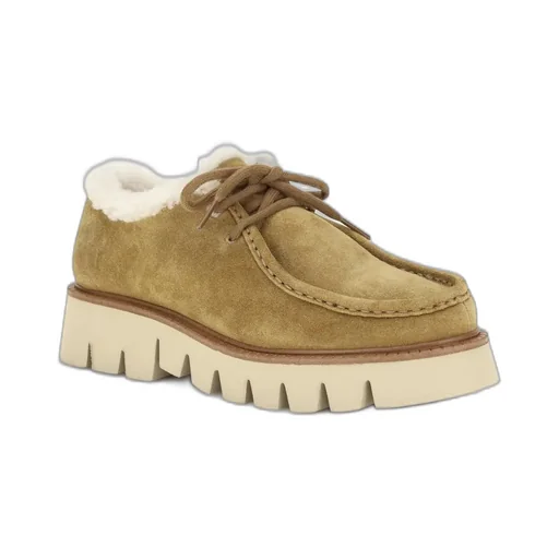 Pedro Garcia Shearling Lace-Up Shoes