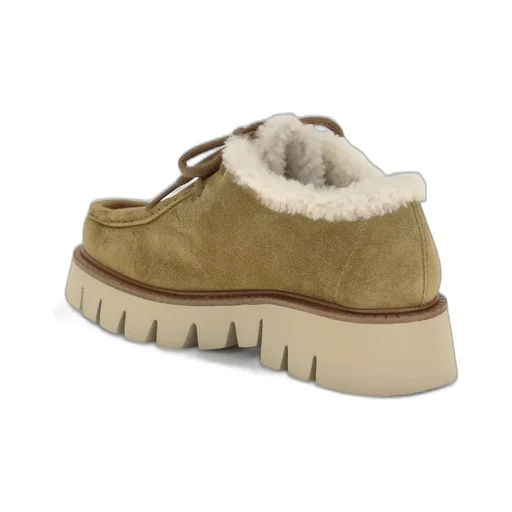 Pedro Garcia Shearling Lace-Up Shoes
