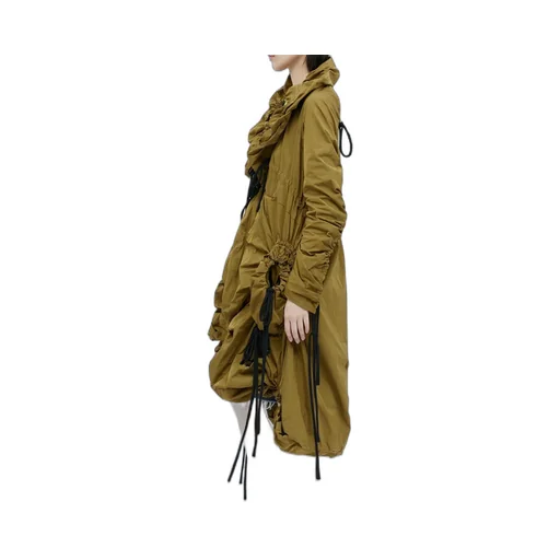 Paula Canovas Del Vas Draped Hooded Parka