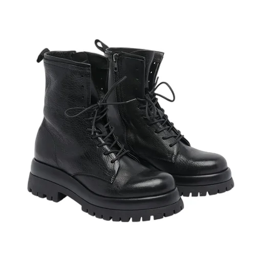 Pawelk's Lace-Up Round Toe Boots