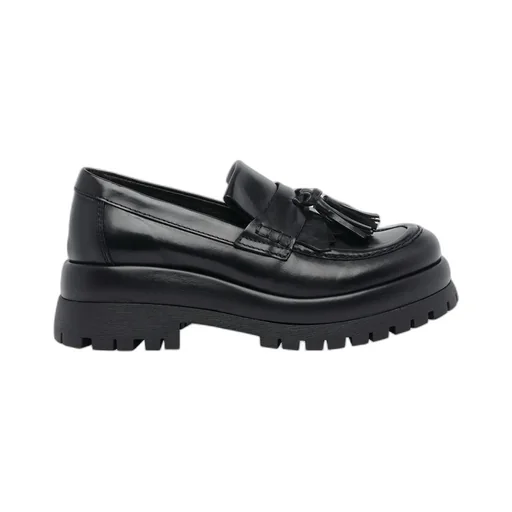Pawelk's Tassel Platform Flat Shoes