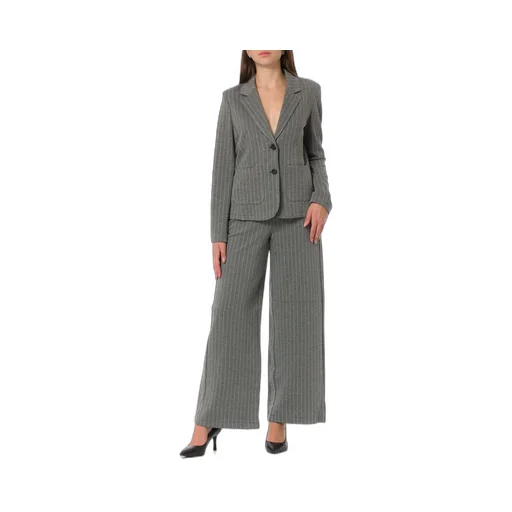 Pennyblack Ristoro Wide-Fit Herringbone Jersey Trousers
