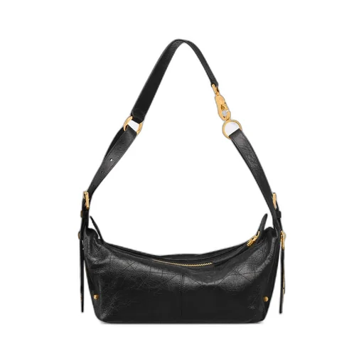 Small D-Journey Bag In Crinkled Calfskin