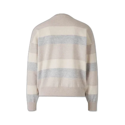 Peserico Rhinestone Striped Knitwear
