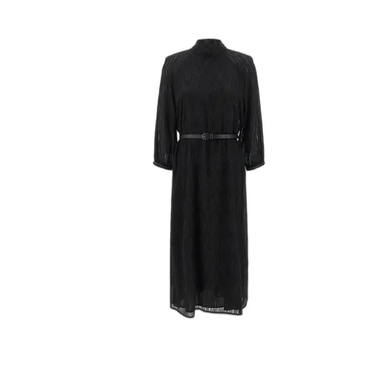 Peserico Fil Coupé Belted Dress