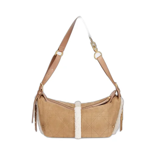 Dioralps Small D-Journey Bag In Suede Lambskin