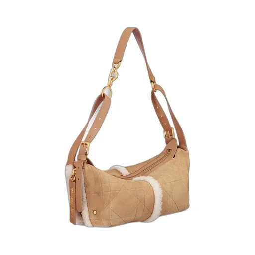Dioralps Small D-Journey Bag In Suede Lambskin