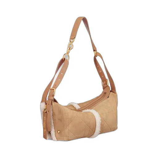 Dioralps Small D-Journey Bag In Suede Lambskin