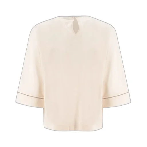 Peserico Jewel-Detail Silk Knitwear
