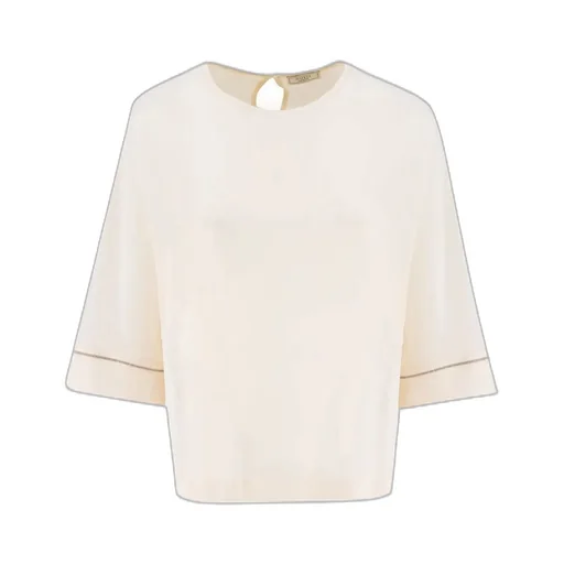 Peserico Jewel-Detail Silk Knitwear