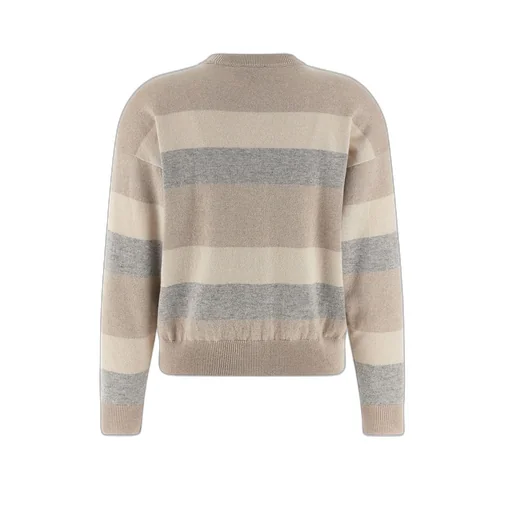 Peserico Striped Beaded Knitwear