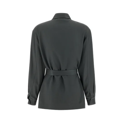 Peserico Tie-Waisted Twill Shirt