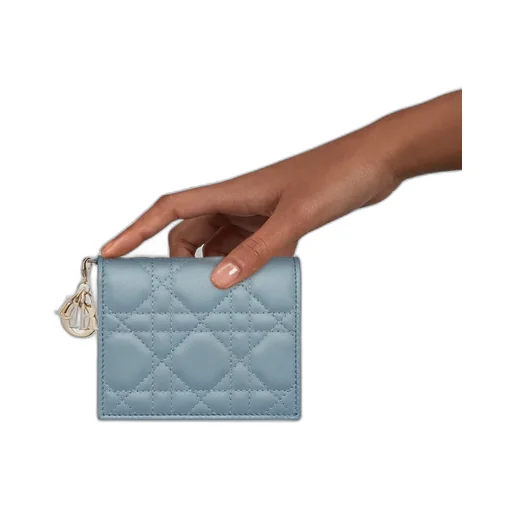 Mini Lady Dior Gardenia Wallet