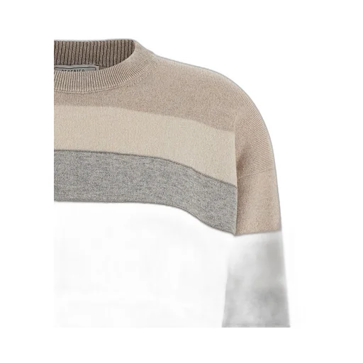 Peserico Striped Beaded Knitwear