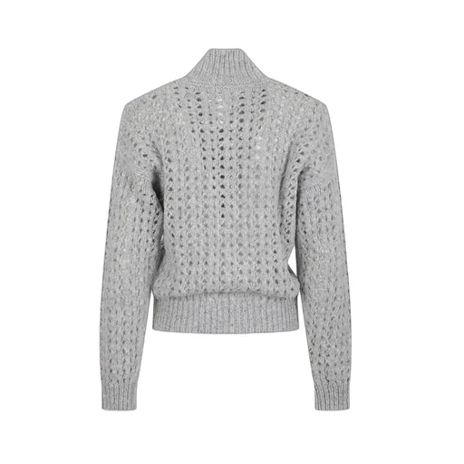 Peserico Open-Knit Zip Sweater