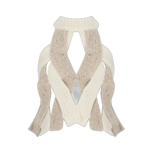 Peserico Aurea Perforated Sleeveless Top