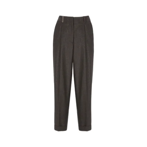 Peserico Elastic Waist Wool Pants