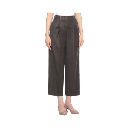 Peserico Elastic Waist Wool Pants