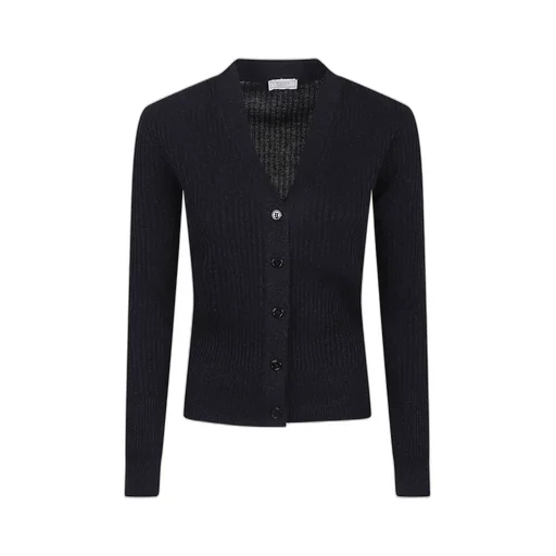 Peserico Ribbed Button-Up Knitwear
