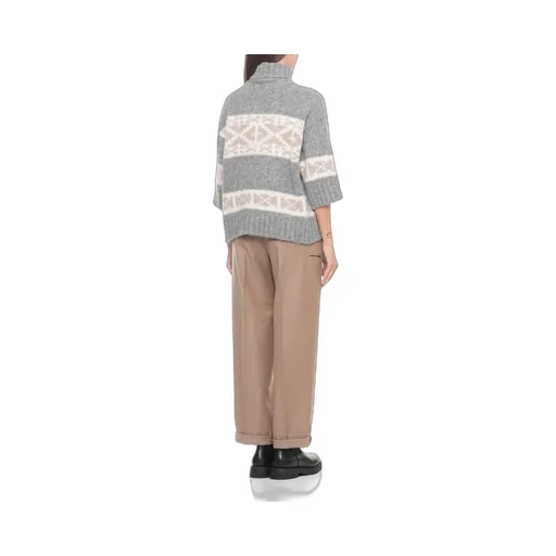 Peserico Patterned High-Neck Knitwear