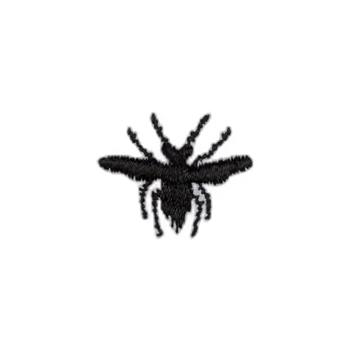Short-Sleeved Shirt With Black Bee Embroidery