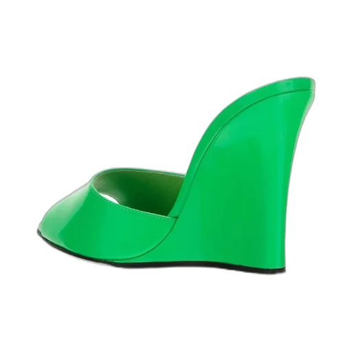 Paris Texas Wanda Open Toe Wedge Mules
