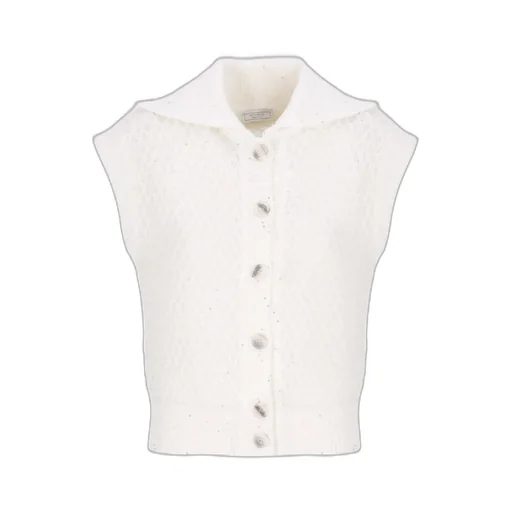 Peserico Paillette Knit Vest