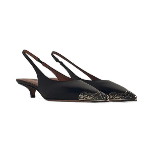 Paris Texas Jessica Pointed-Toe Slingback Pumps