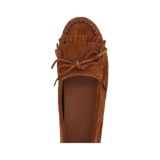 Paris Texas Finge Detailed Flat Shoes