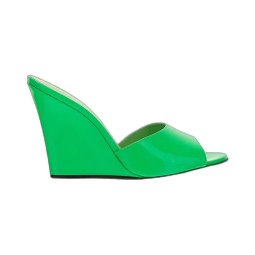 Paris Texas Wanda Open Toe Wedge Mules