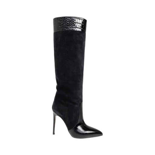 Paris Texas Embossed Point-Toe Stiletto Boots