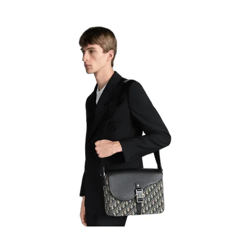 Medium Saddle Messenger Bag With Flap