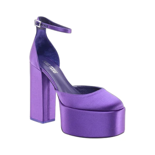 Paris Texas Round Toe Platform Pumps