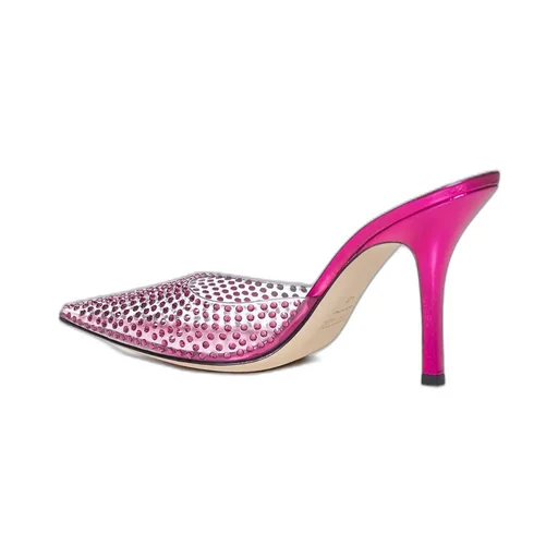 Paris Texas Embellished Pointed Toe Mules