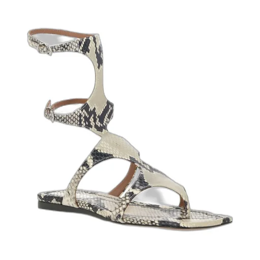 Paris Texas Uma Embossed Flat Sandals