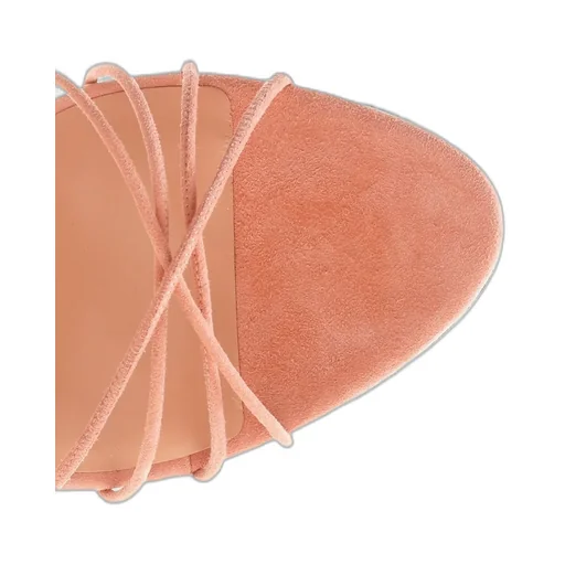 Paris Texas Logo Detailed Lace-Up Sandals