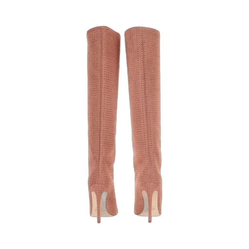 Paris Texas Crystal-Embellished Knee-High Boots