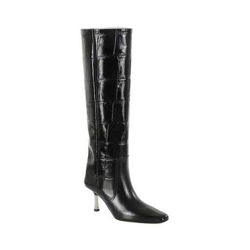 Paris Texas Embossed High Heeled Boots