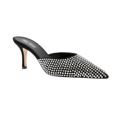 Paris Texas Hollywood Embellished Heeled Mules